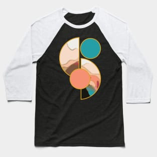 Bright vibrant modern earth tones colors unique original contemporary art 391 Abstract Baseball T-Shirt